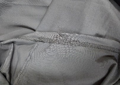 Defective waistband seam